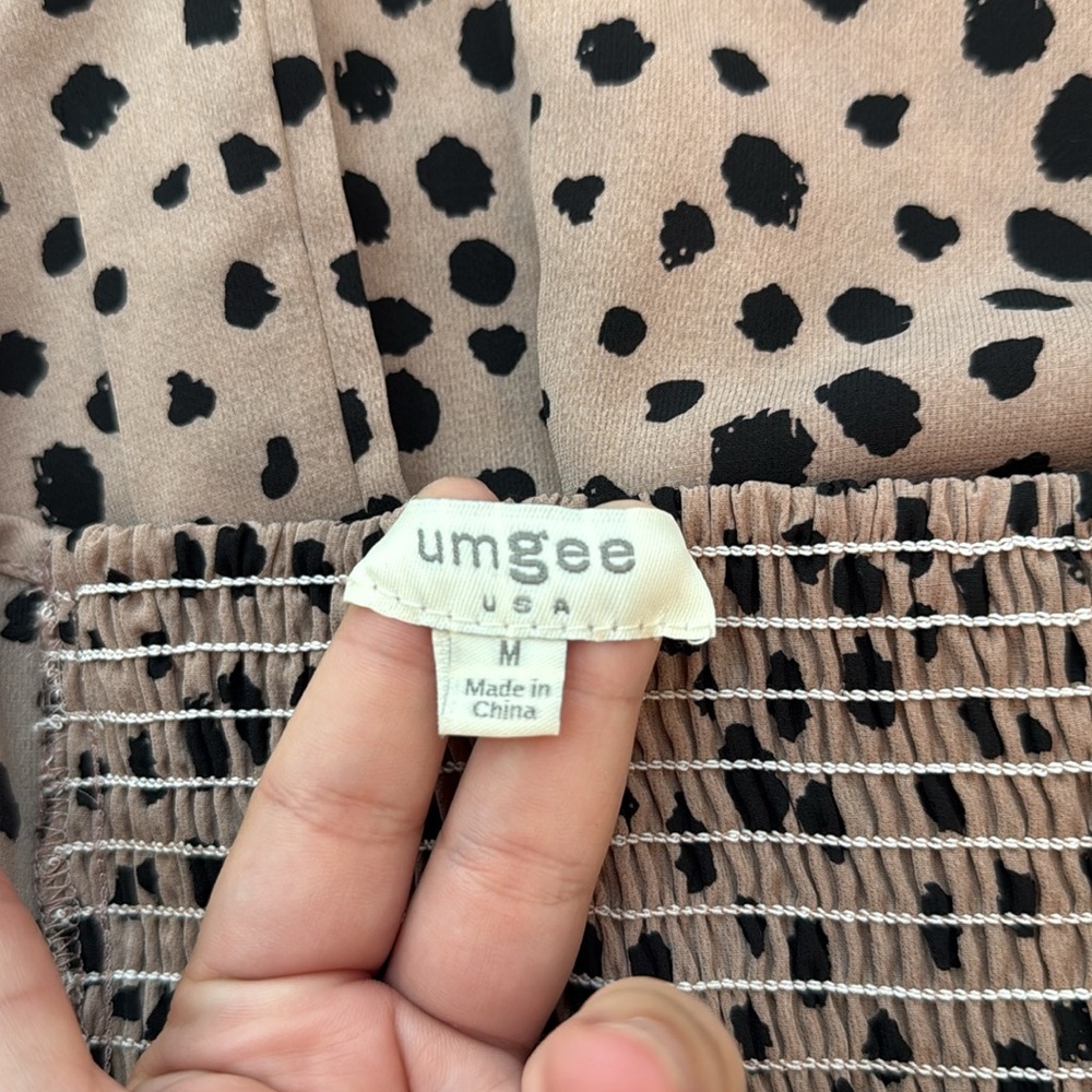 Umgee Dalmatian Sweetheart Dress Size Medium NWOT - Picture 10 of 10